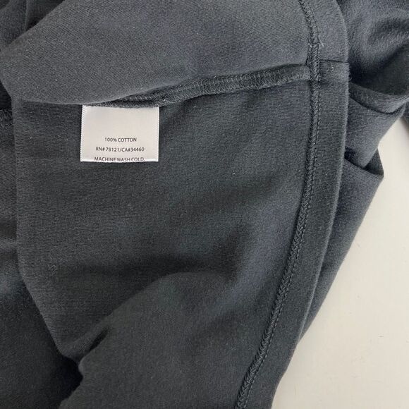 Eileen Fisher Cotton 3/4 Sleeve Dark Grey Tee Shirt - Picture 5 of 5